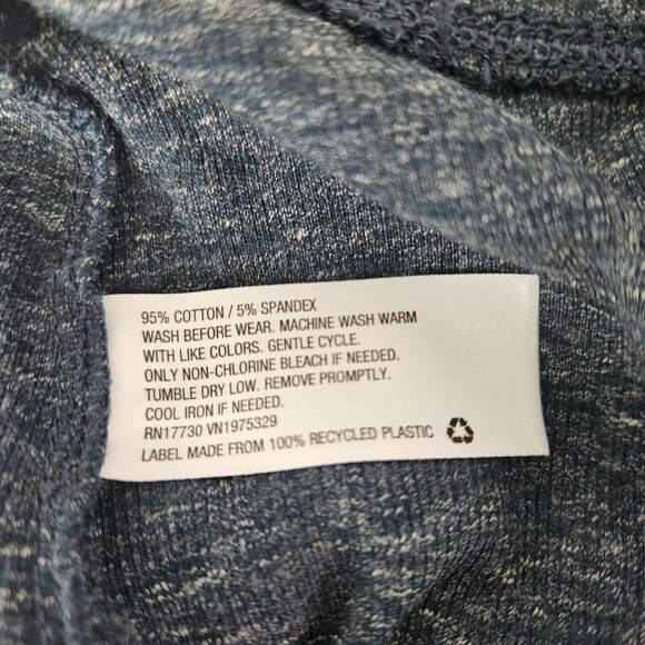 Levi's Kids Pajama Set Size 10 Long Sleeve Henley Top Pants Blue Heather Comfort - Picture 10 of 12